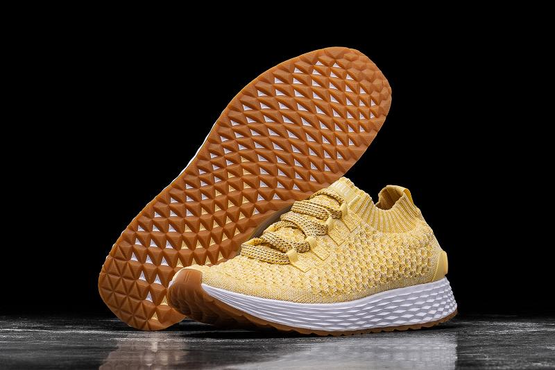 Nobull Honey Knit Runner Women's Running Shoes Orange | USA V1691R